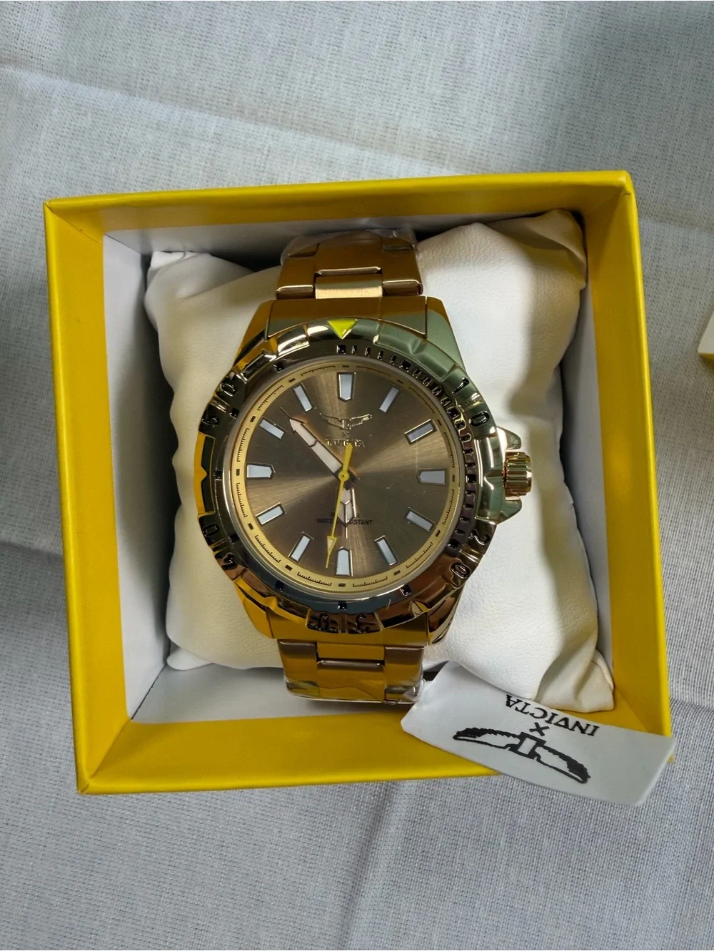 NWT Invicta Specialty I Quartz Gold Tone 42mm Watch 69030 New In Box
